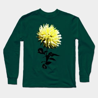 One Yellow Dahlia Long Sleeve T-Shirt